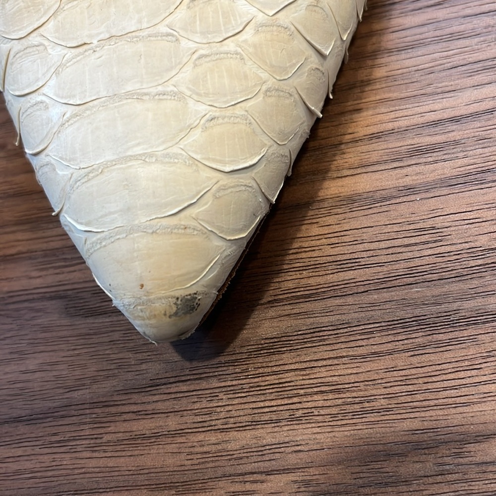 Reed Krakoff Python Tie Front Size 38/8 Heels - image 3